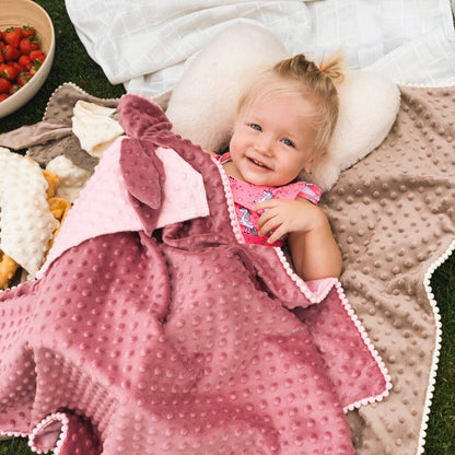 2in1 Blanket with Baby Comforter - Dusty Rose