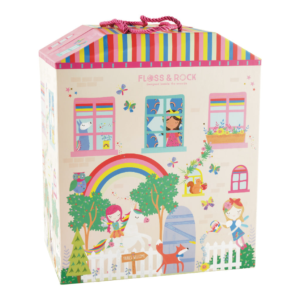 Playbox with Wooden Pieces - Rainbow Fairy