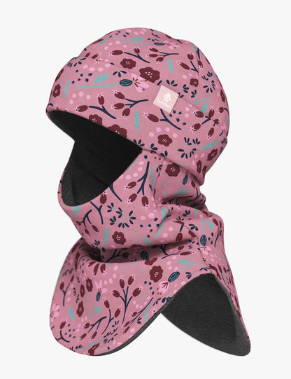 Merino Balaclava For Kids BREM - Autumn Flowers