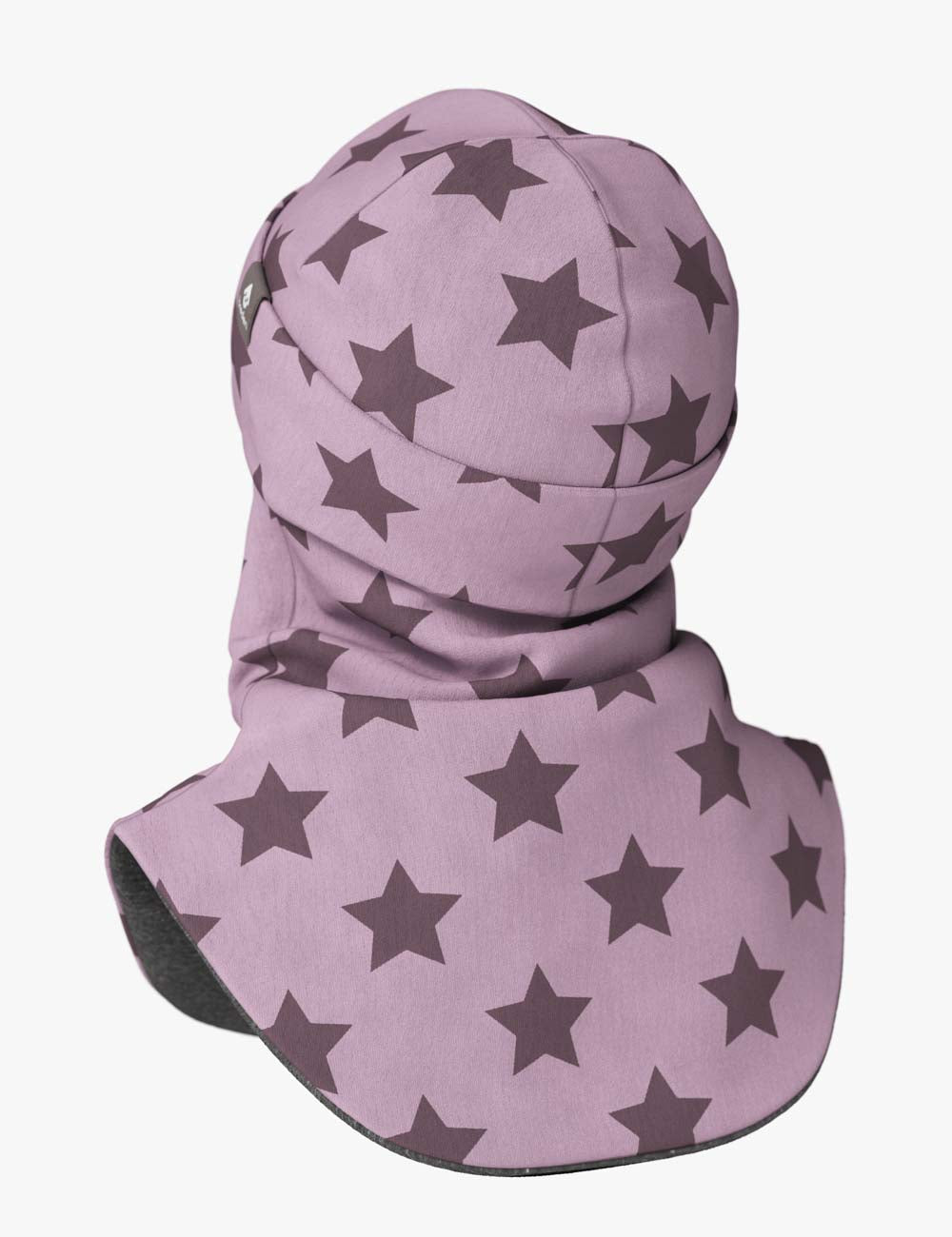 Merino Balaclava For Kids BREM - Purple Stars