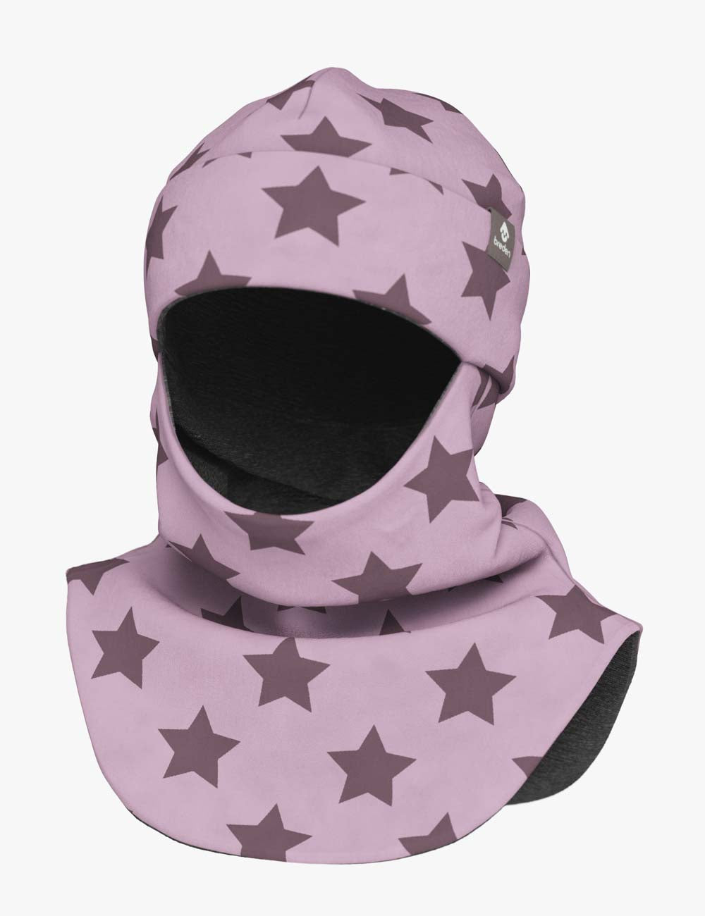 Merino Balaclava For Kids BREM - Purple Stars