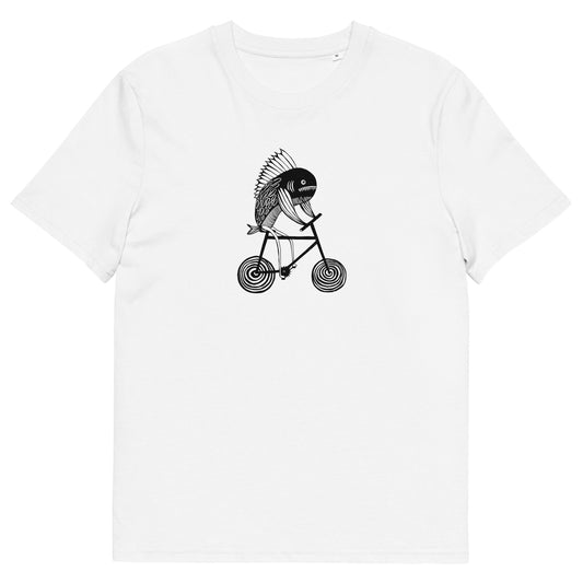 Unisex Biker Fish T-shirt