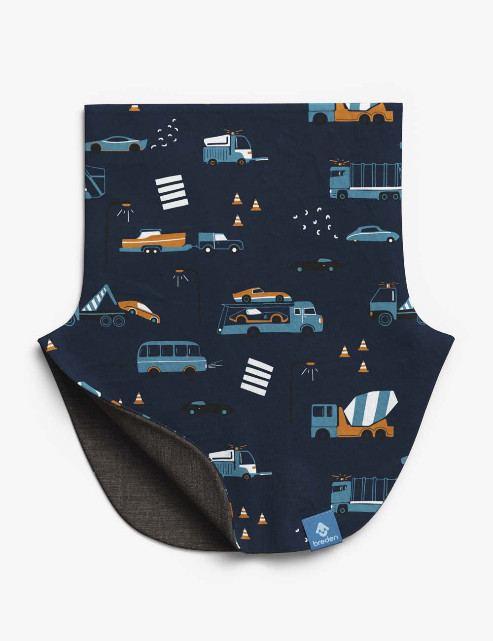 Kids Merino Neck Warmer MIKEL - Vehicles