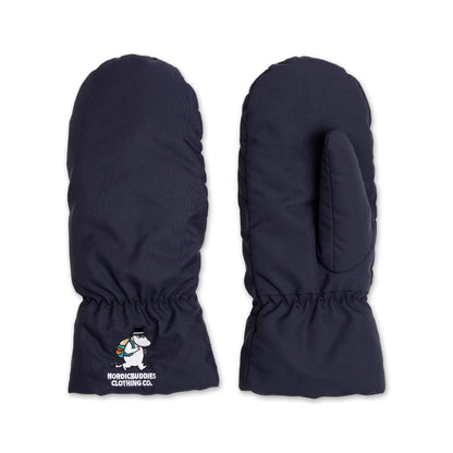 Moominpappa Puffer Mittens Adult - Navy