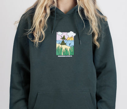 Snufkin Fishing Hoodie Unisex - Dark Green