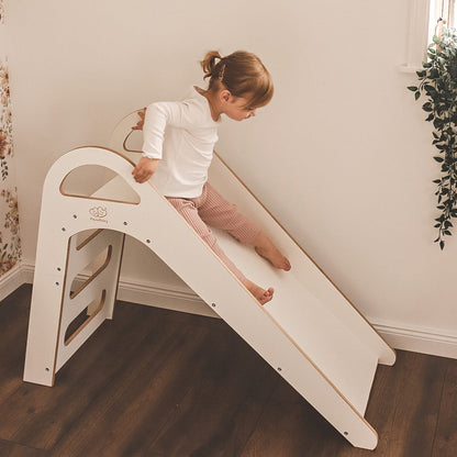 Wooden Indoor Scandi Slide for Children 87x46cm