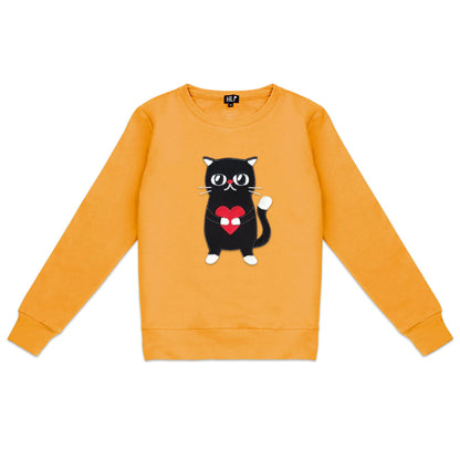 Women’s Heartful Cat Sweatshirt