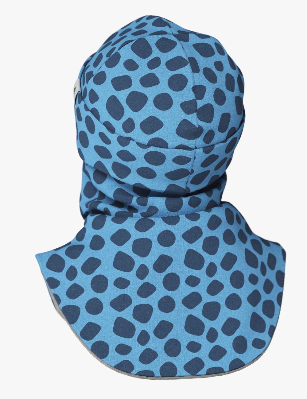 Thermal Merino Balaclava For Kids CLAVAN - Blue Spots