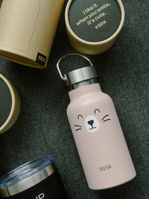 Water Bottle / Thermos – Cat – 350ml Stainless Steel