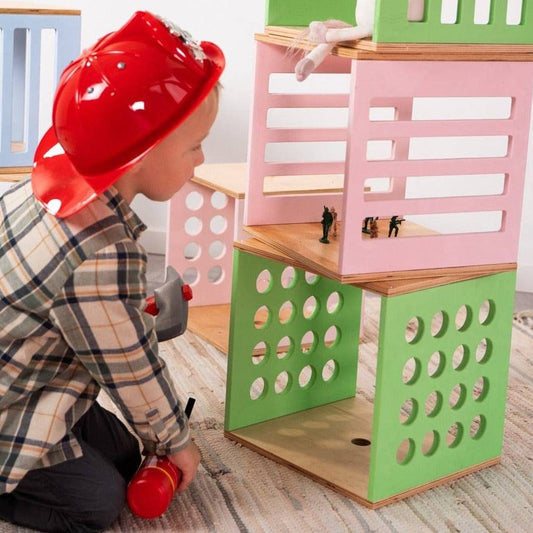 Kids Wooden Toy Storage Cube