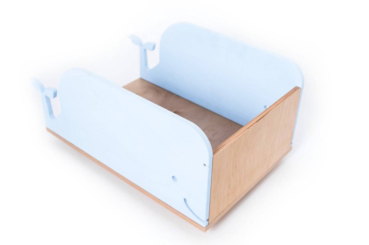 Kids Toy Storage Box on Wheels - Whale