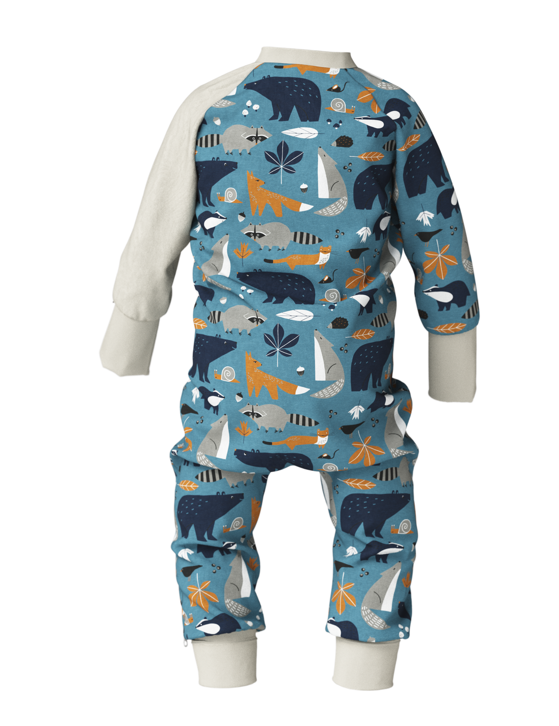 Baby Sleepsuit FREDA - Autumn Forest Animals