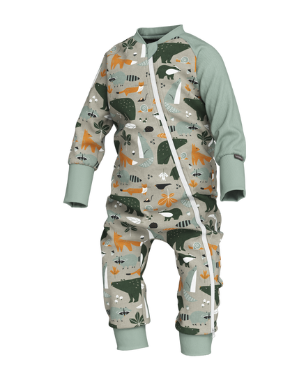 Baby Sleepsuit FREDA - Autumn Forest Animals