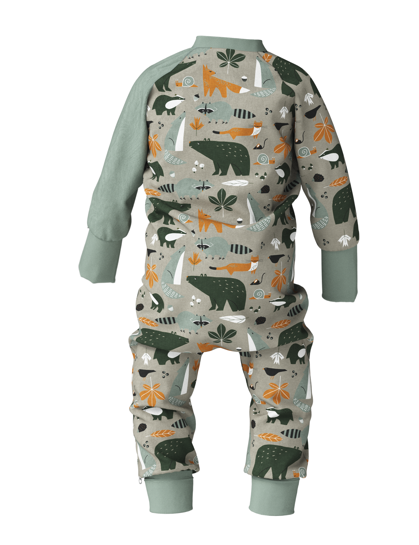 Baby Sleepsuit FREDA - Autumn Forest Animals