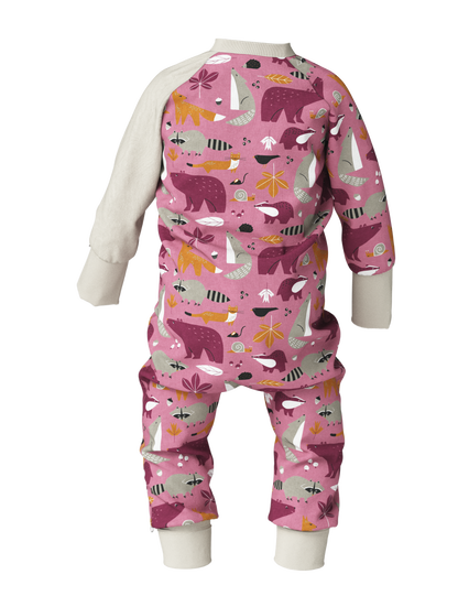 Baby Sleepsuit FREDA - Autumn Forest Animals