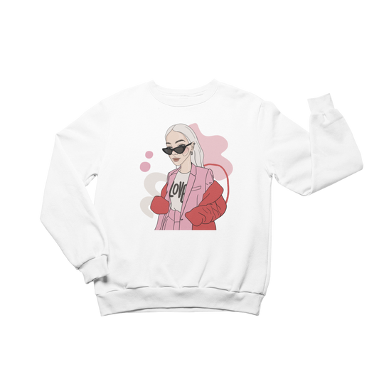 Unisex Crewneck Sweatshirt with Illustration - Love Bites