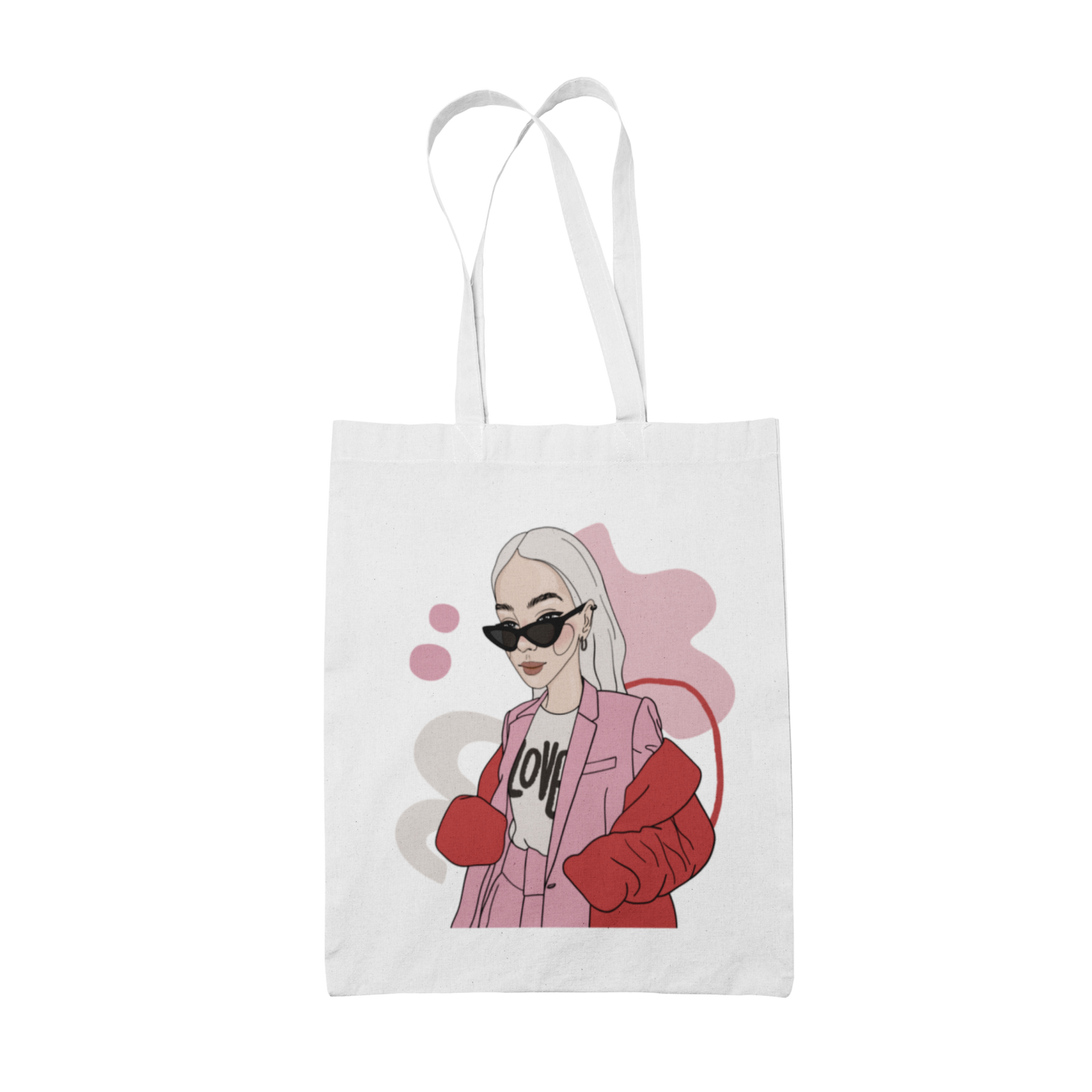 Tote Bag with Illustration - Love Bites