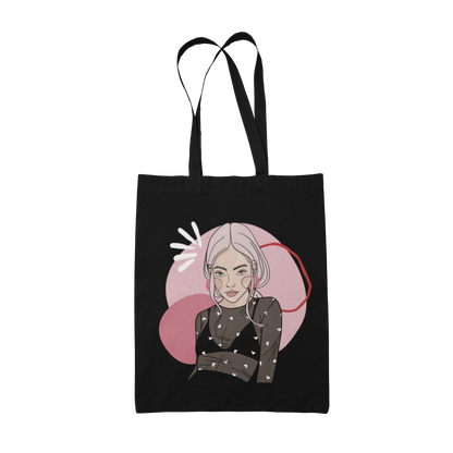 Tote Bag with Illustration - Cozy Cupid