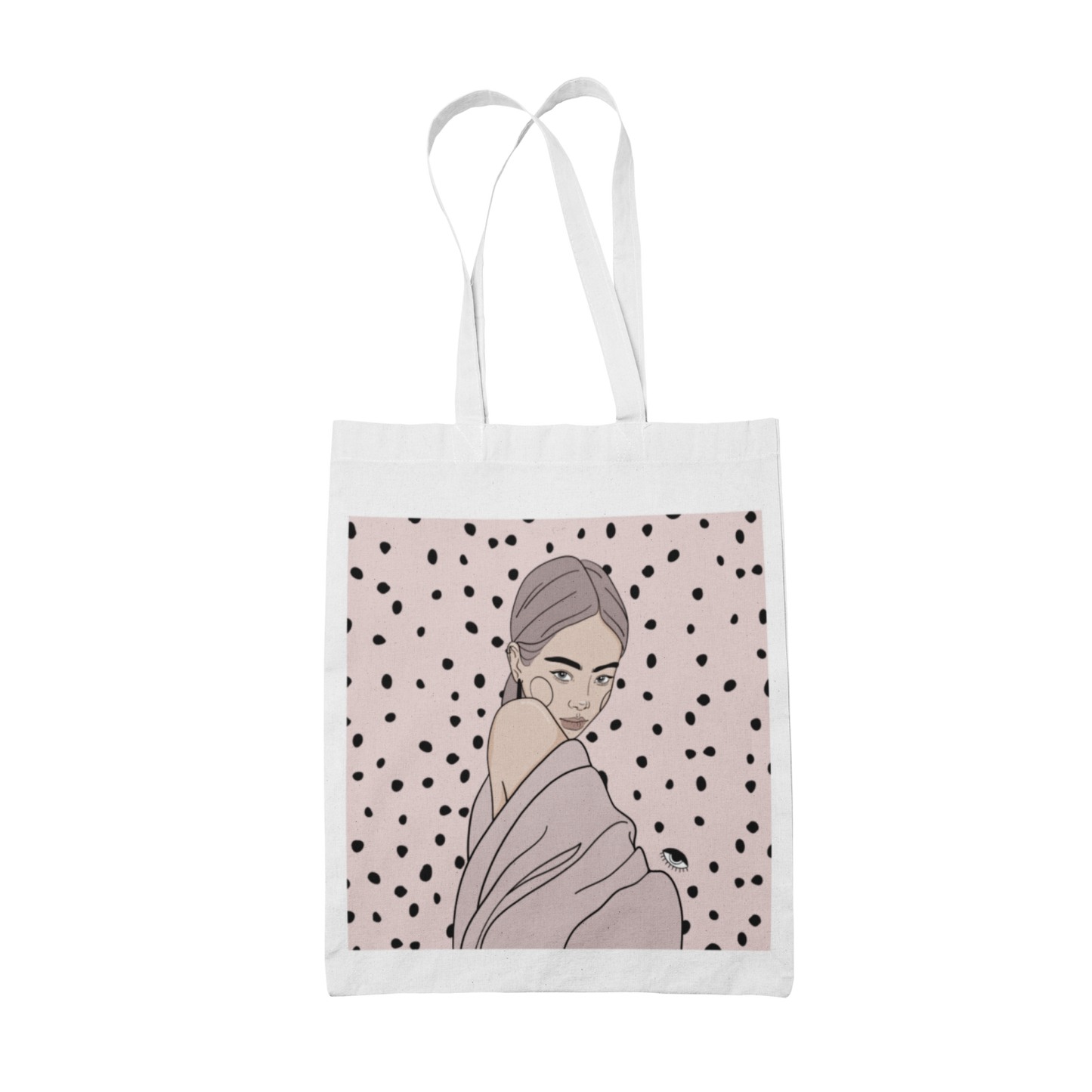 Tote Bag with Illustration - Maddy