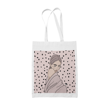 Tote Bag with Illustration - Maddy