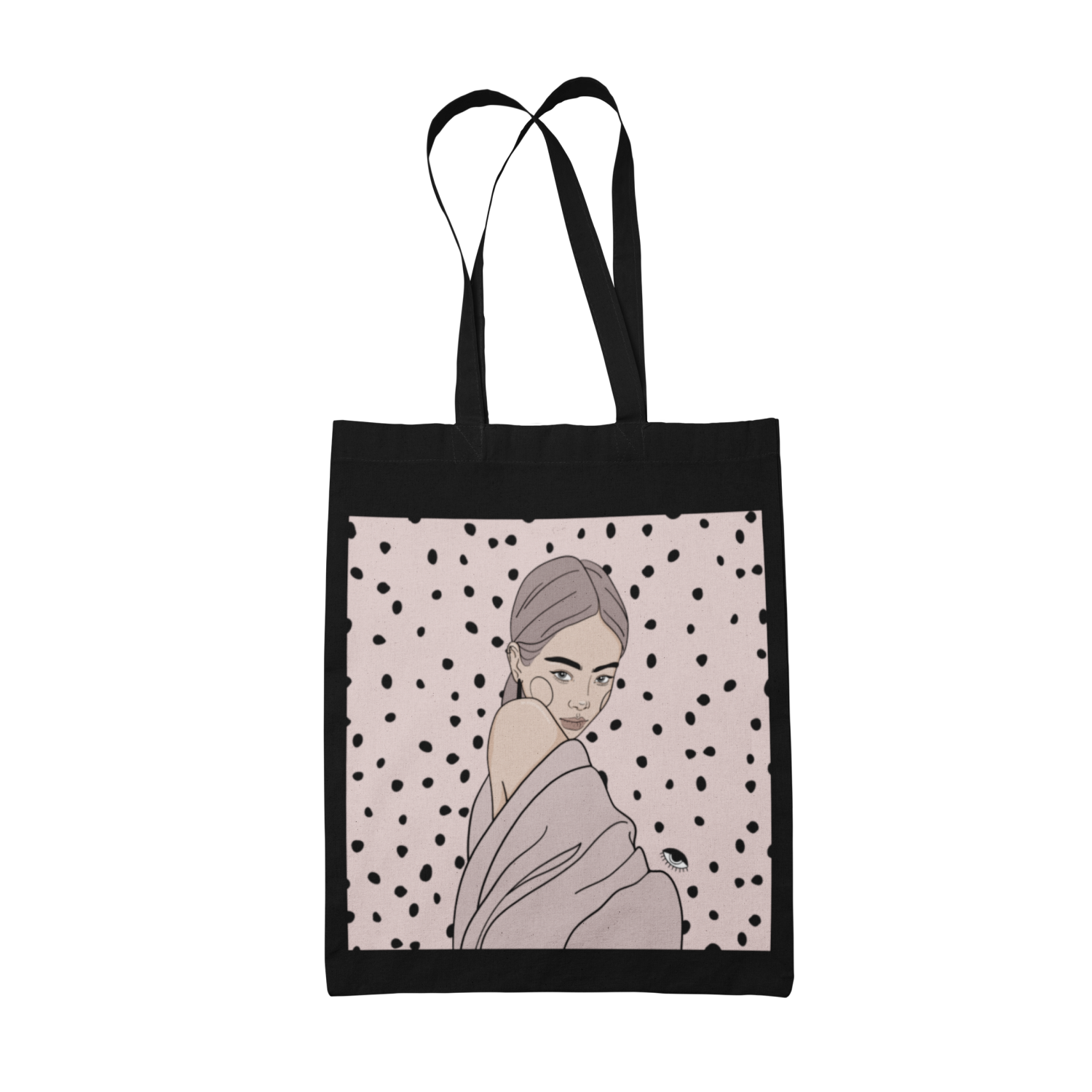 Tote Bag with Illustration - Maddy