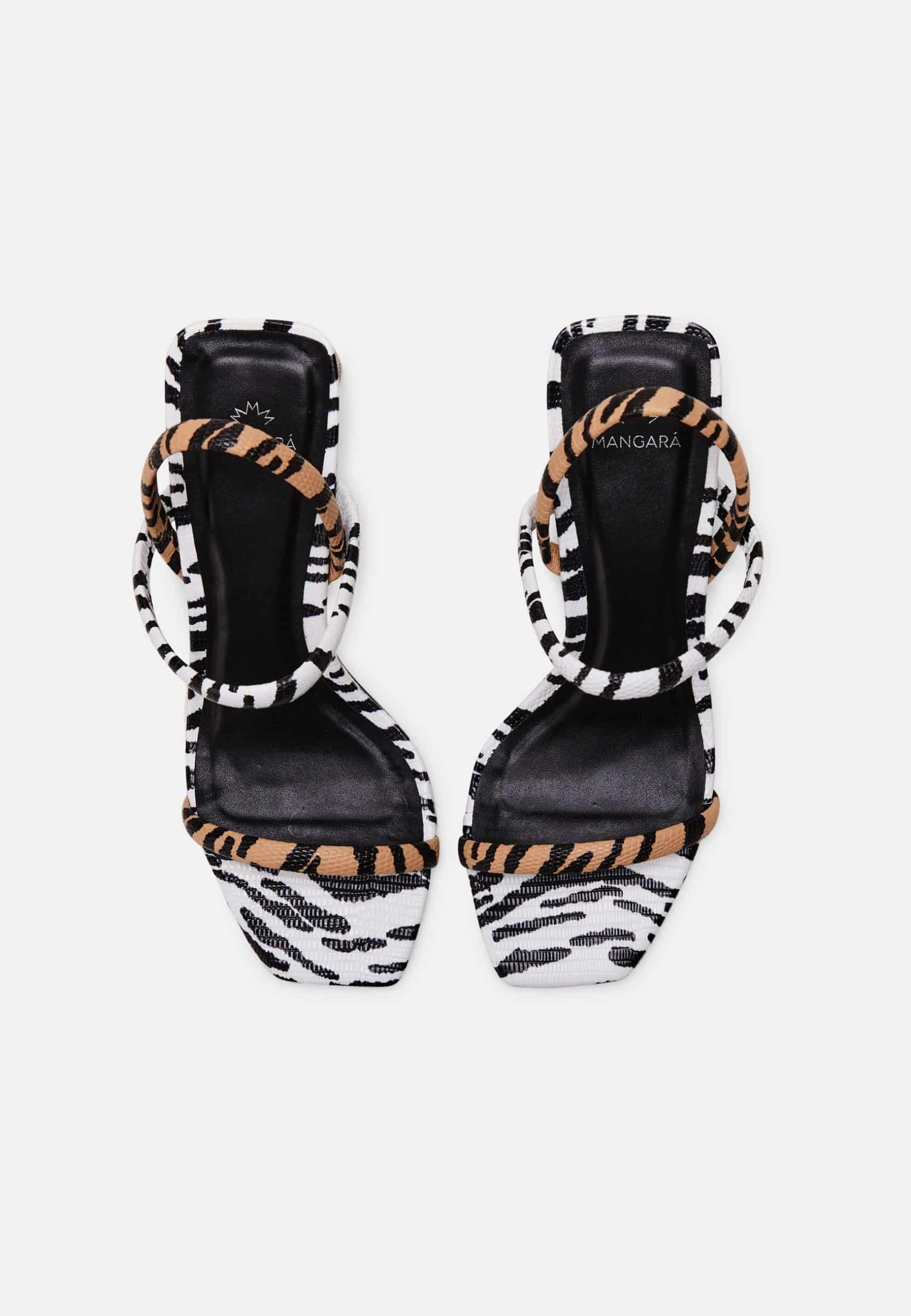 Mangará Women’s Sandals Animal Print - 6.5cm Block Heel