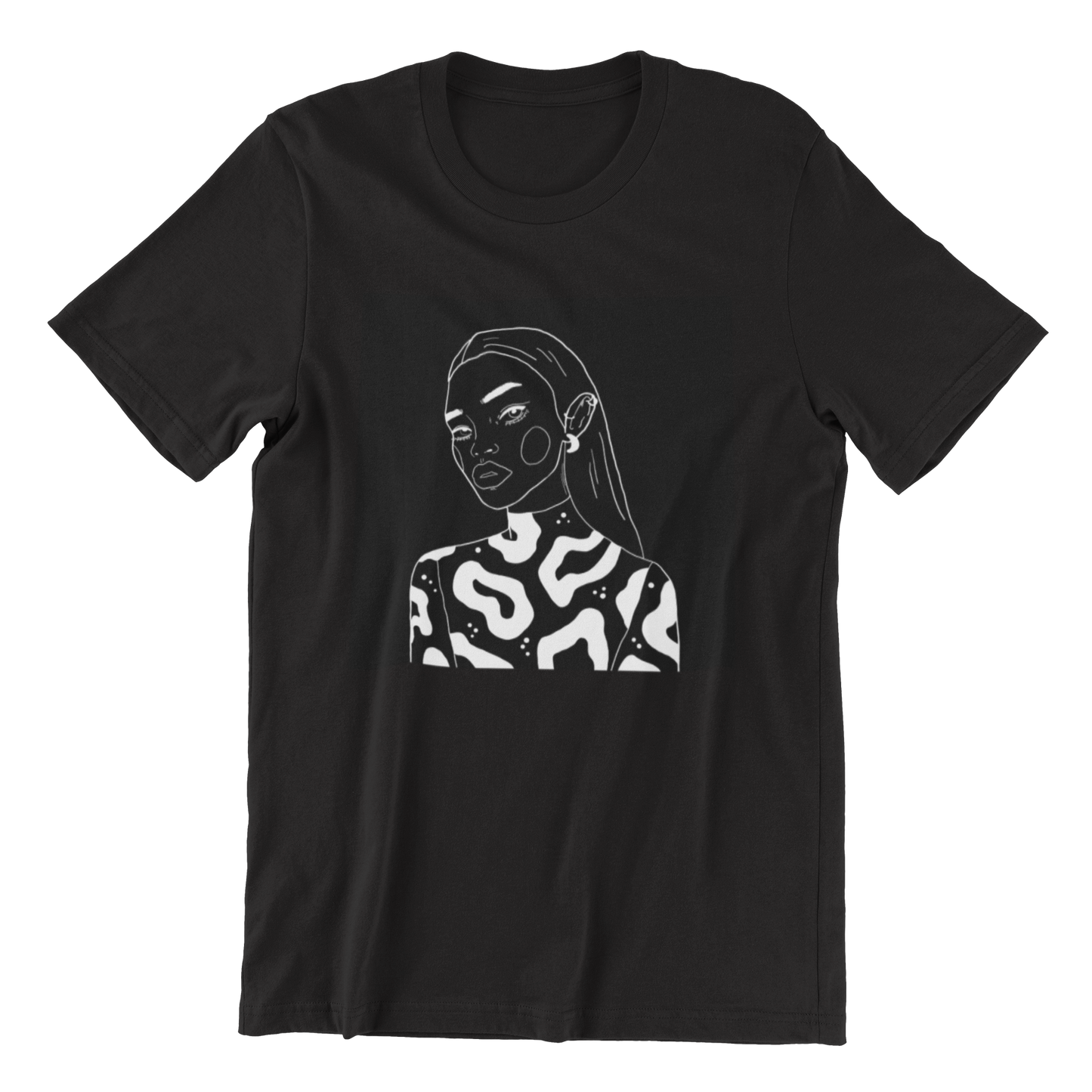 Unisex Organic Cotton T-shirt with Illustration - The Moon Queen