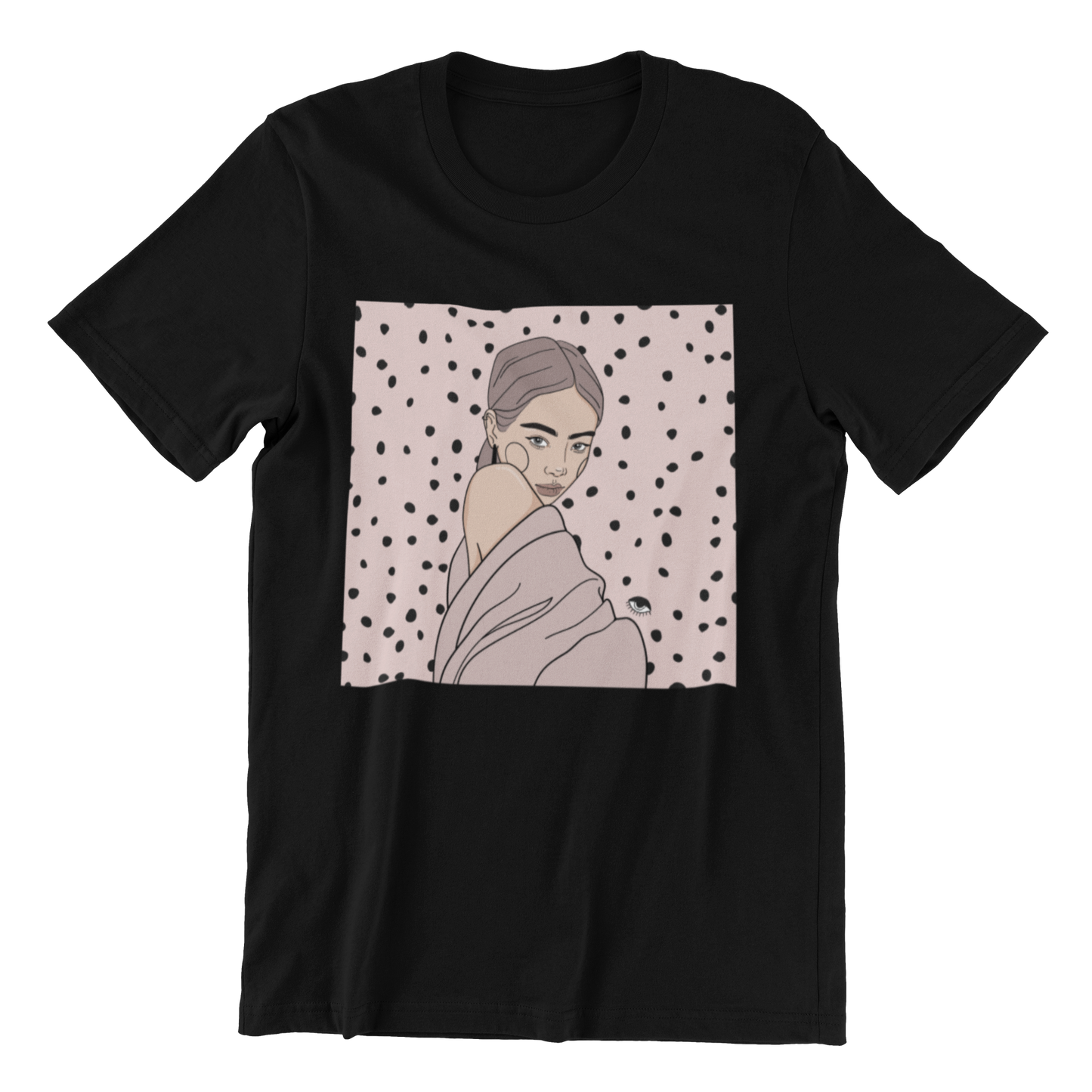 Unisex Organic Cotton T-shirt with Illustration - Maddy