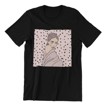 Unisex Organic Cotton T-shirt with Illustration - Maddy