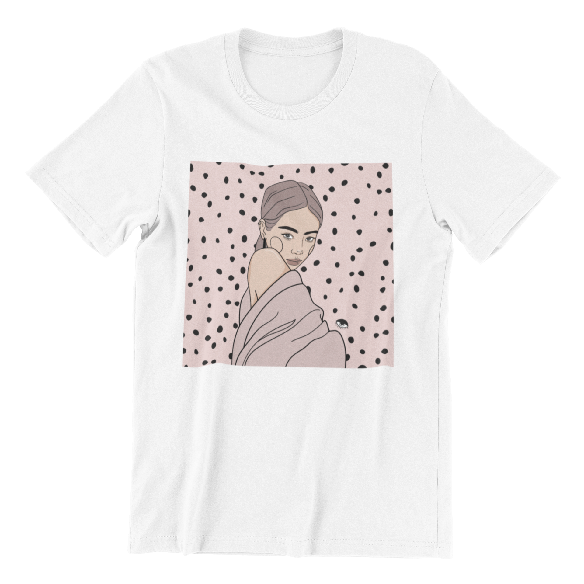 Unisex Organic Cotton T-shirt with Illustration - Maddy