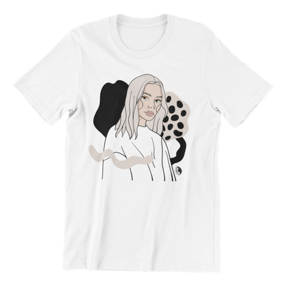 Unisex Organic Cotton T-shirt with Illustration - Intention B&W