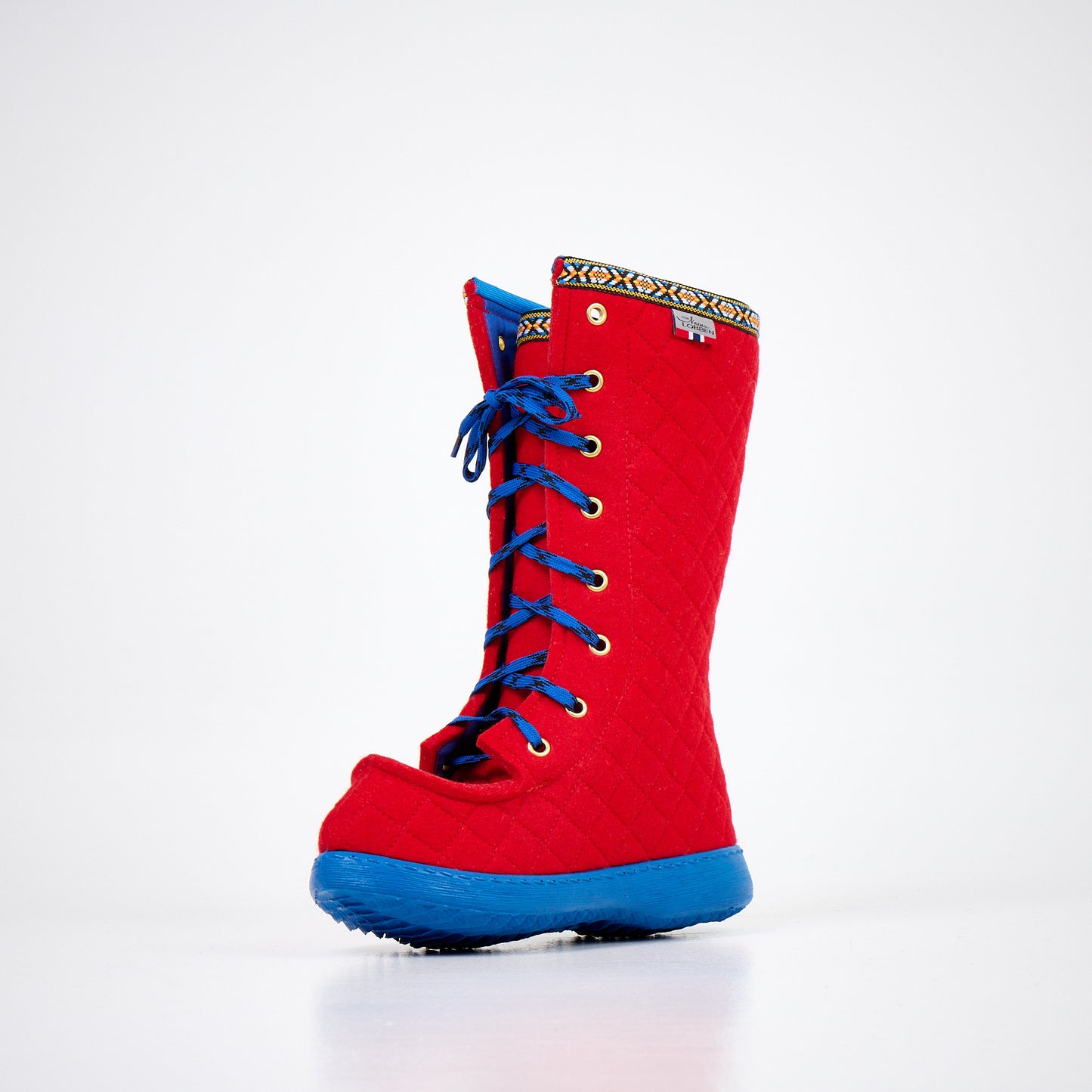 Polar Lobben Felt Boots - Red