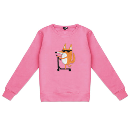 Women’s Scootering Fox Sweatshirt