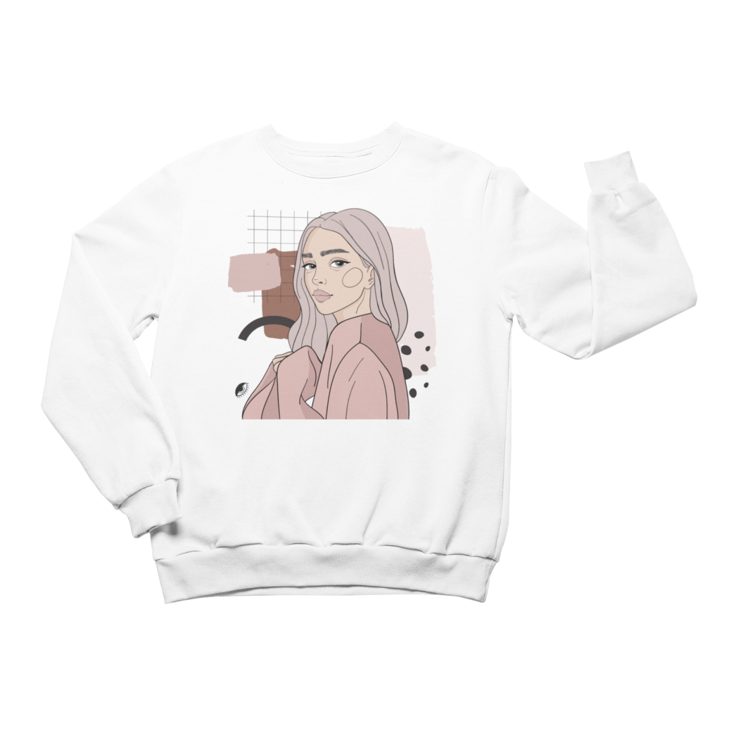 Unisex Crewneck Sweatshirt with Illustration - Whisperer